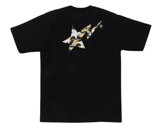 STA OVER PRINT 1ST CAMO BAPE STA TEE